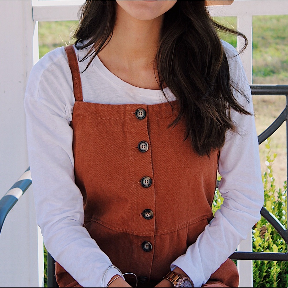 Burnt orange jumpsuit